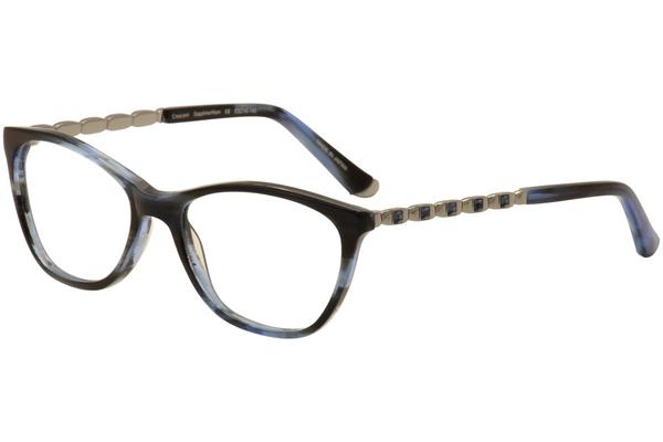  Judith Leiber Couture Women's Crescent Eyeglasses Full Rim Optical Frame 