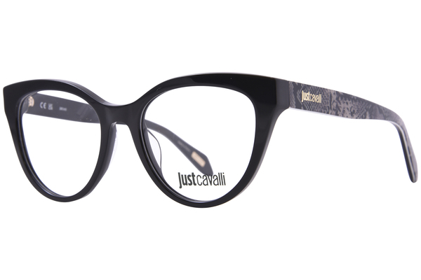  Just Cavalli VJC001 Eyeglasses Women's Full Rim Cat Eye 