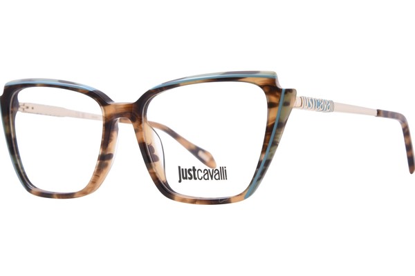  Just Cavalli VJC053 Eyeglasses Women's Full Rim Cat Eye 