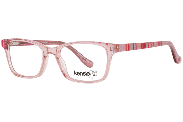 Kensie Shimmer Eyeglasses Youth Girl's Full Rim Rectangle Shape