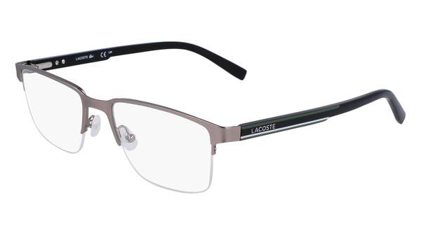 Lacoste L2279 Eyeglasses Men's Semi Rim Rectangle Shape