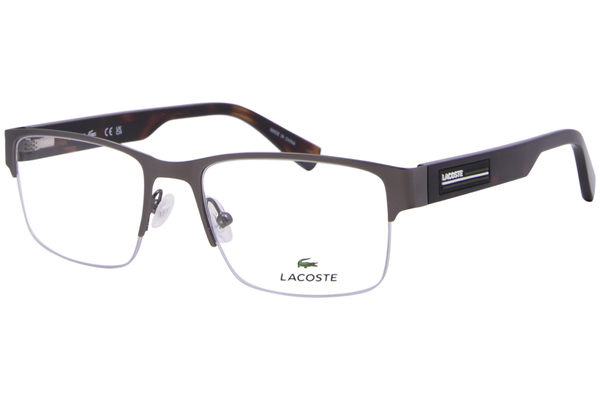 Lacoste L2299 Eyeglasses Men's Semi Rim Rectangle Shape