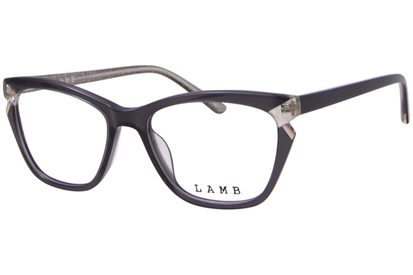 L.A.M.B. LA107 Eyeglasses Women's Full Rim Cat Eye