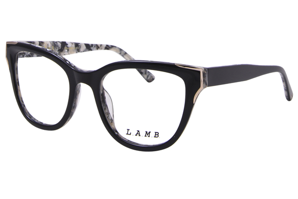 L.A.M.B. LA125 Eyeglasses Women's Full Rim Cat Eye