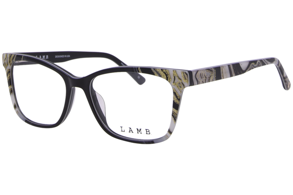 L.A.M.B. LA130 Eyeglasses Women's Full Rim Oval Shape