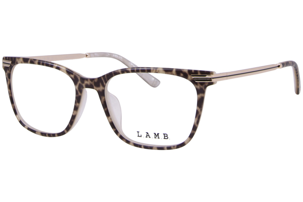  L.A.M.B. LAUF128 Eyeglasses Women's Full Rim Oval Shape 