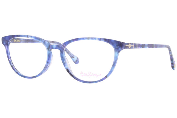  Lilly Pulitzer Adler Eyeglasses Women's Full Rim Cat Eye 