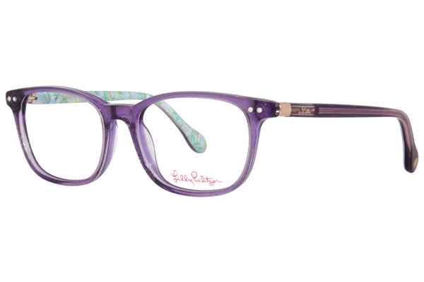  Lilly Pulitzer Aubra Mini Eyeglasses Youth Girl's Full Rim Rectangle Shape 