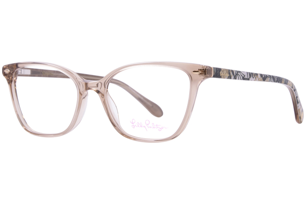  Lilly Pulitzer Braunwyn Eyeglasses Women's Full Rim Square Shape 