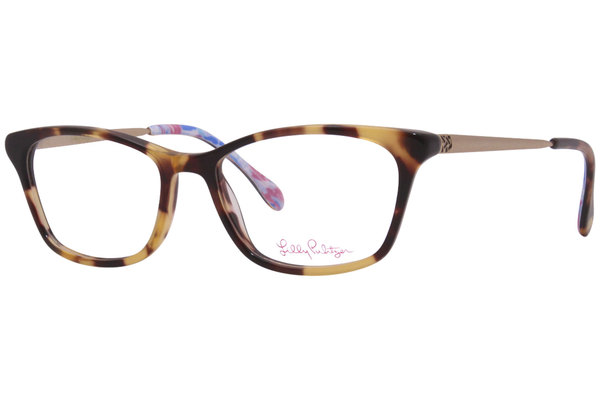  Lilly Pulitzer Cabrey Eyeglasses Women's Full Rim Rectangular Optical Frame 