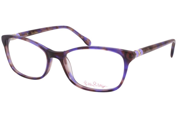  Lilly Pulitzer Daya Eyeglasses Women's Full Rim Cat Eye Optical Frame 