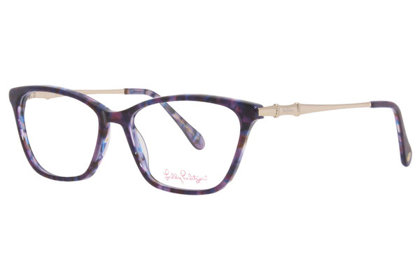  Lilly Pulitzer Marzian Eyeglasses Women's Full Rim Cat Eye Optical Frame 