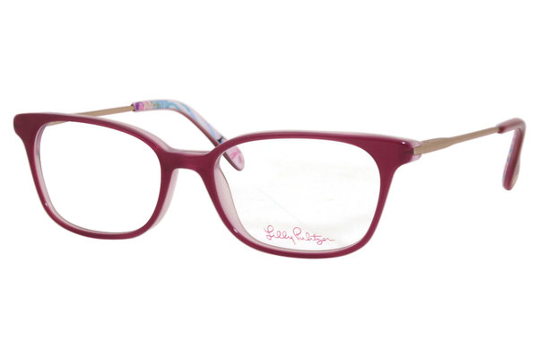  Lilly Pulitzer Mercer Eyeglasses Women's Full Rim Square Optical Frame 