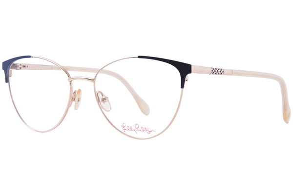  Lilly Pulitzer Noella Eyeglasses Women's Full Rim Cat Eye 