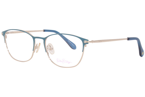  Lilly Pulitzer Starboard Eyeglasses Women's Full Rim Square Optical Frame 