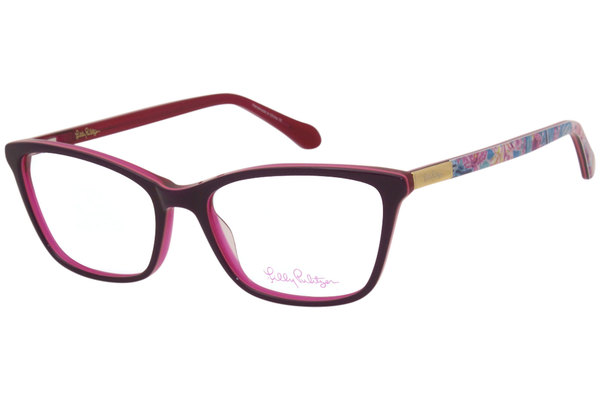  Lilly Pulitzer Tabbi Eyeglasses Women's Full Rim Cat Eye Optical Frame 