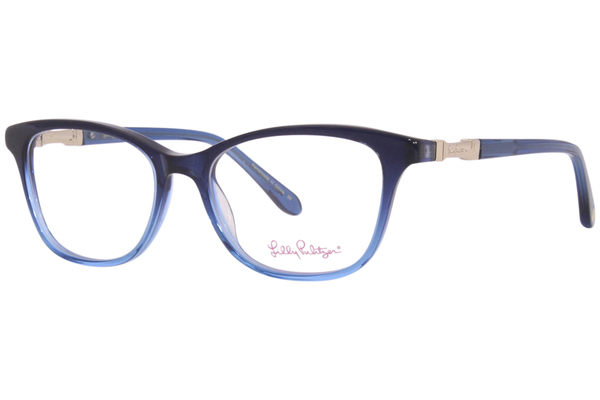  Lilly Pulitzer Willow Eyeglasses Women's Full Rim Rectangle Shape 