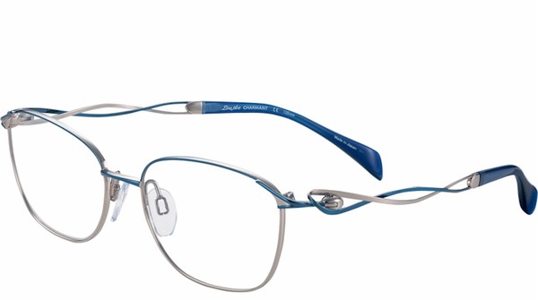  Line Art by Charmant XL2148 Eyeglasses Women's Semi Rim Titanium Optical Frame 