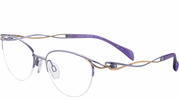  Line Art by Charmant XL2149 Eyeglasses Women's Semi Rim Oval Optical Frame 