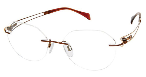  Line Art XL2163 Eyeglasses Women's Rimless Oval Shape 