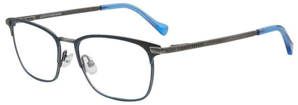 Lucky Brand D812 Eyeglasses Youth Kids Boy's Full Rim Rectangle Shape