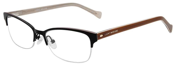  Lucky Brand VLBD126 Eyeglasses Women's Semi Rim Rectangle Shape 