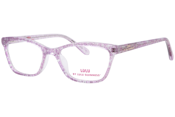 Lulu By Lulu Guinness LK044 Eyeglasses Youth Kids Girls Full Rim Rectangle Shape