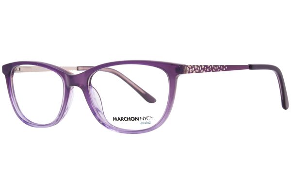 Marchon M-7505 Eyeglasses Youth Kids Girl's Full Rim Cat Eye