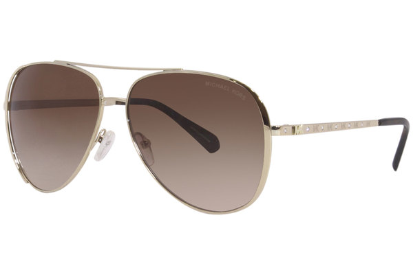 Michael Kors Sunglasses Women's Chelsea-Bright MK1101B 101413 Light Gold  60mm 