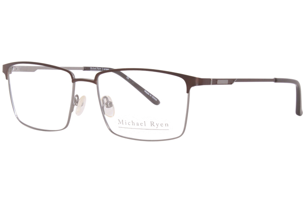  Michael Ryen MR-334 Eyeglasses Men's Full Rim Rectangle Shape 