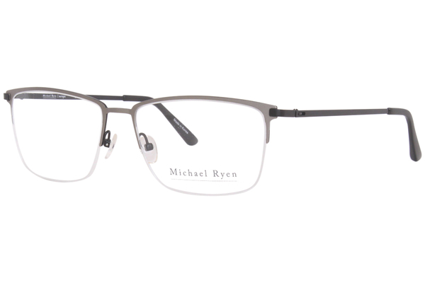  Michael Ryen MR-384 Eyeglasses Men's Semi Rim Rectangle Shape 