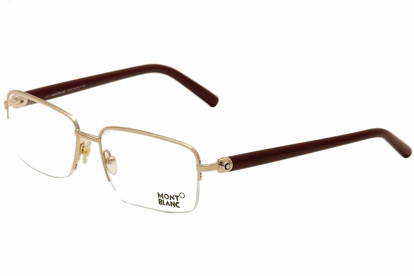  Mont Blanc Eyeglasses MB0487 MB/0487 Half Rim Optical Frame 