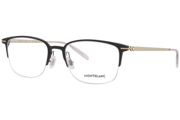  Mont Blanc MB0234OK Eyeglasses Men's Semi Rim Square Shape 