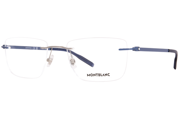 Mont Blanc MB0281O Eyeglasses Men's Rimless Rectangle Shape