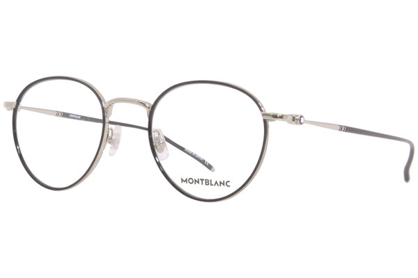  Mont Blanc MB0162O Eyeglasses Frame Men's Full Rim Round Shape 