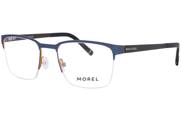 Morel 10212O Eyeglasses Men's Semi Rim Rectangle Shape