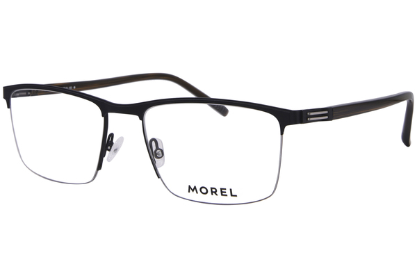 Morel 30336L Eyeglasses Men's Semi Rim Rectangle Shape