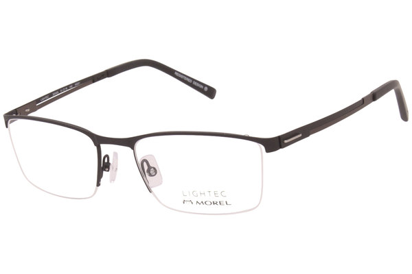  Morel Lightec 30040L Eyeglasses Men's Semi Rim Rectangular Optical Frame 