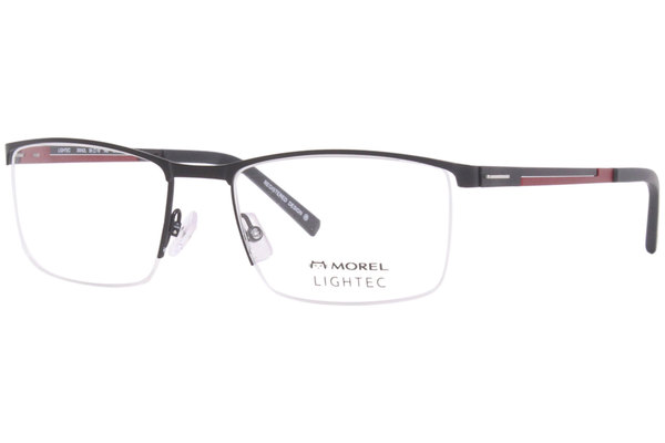  Morel Lightec 30042L Eyeglasses Frame Men's Semi Rim Rectangular 