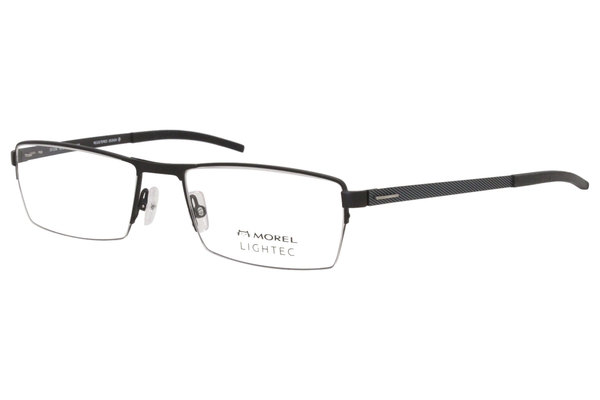  Morel Lightec 30125S Eyeglasses Men's Half Rim Rectangular Optical Frame 