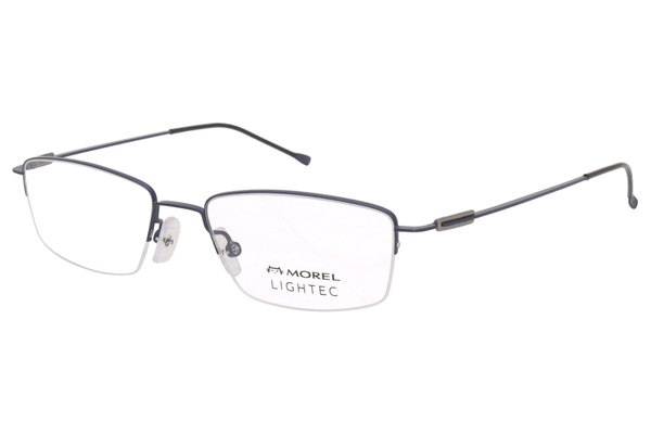  Morel Lightec 30211S Eyeglasses Men's Half Rim Rectangular Optical Frame 