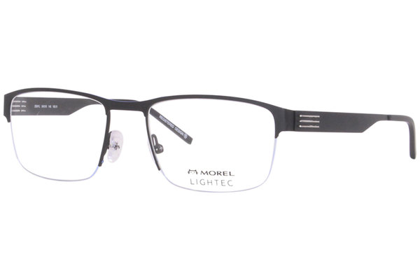 Morel Lightec 30241L Eyeglasses Frame Men's Semi Rim Rectangular