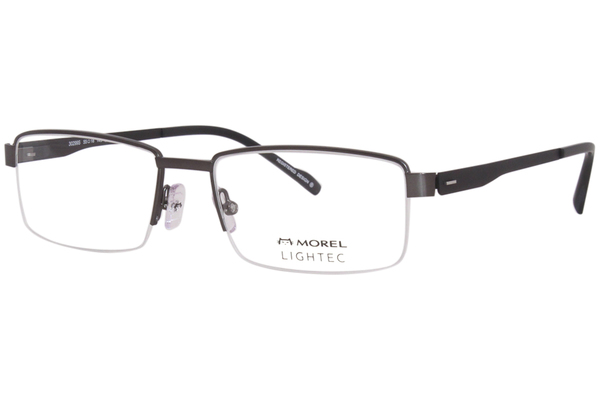  Morel Lightec 30299S Eyeglasses Men's Semi Rim Rectangle Shape 