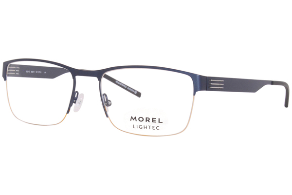  Morel Lightec 30321S Eyeglasses Men's Semi Rim Square Shape 