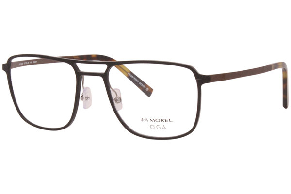  Morel OGA 10142O Eyeglasses Men's Full Rim Square Optical Frame 