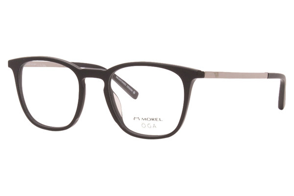 Morel OGA Eyeglasses Men's 10140O NG07 Black/Silver 52-20-145mm