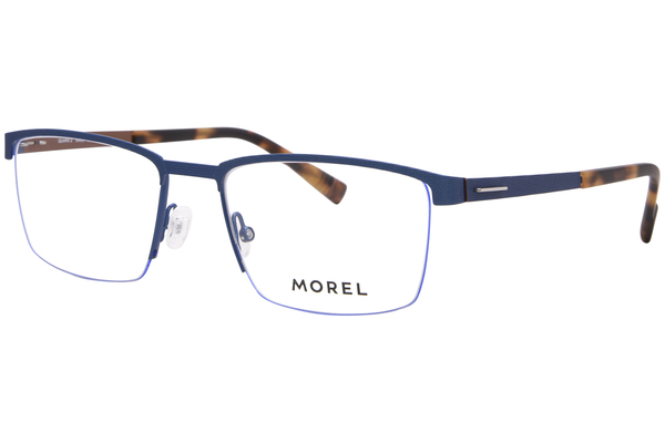 Morel Quark-2 Eyeglasses Men's Semi Rim Rectangle Shape