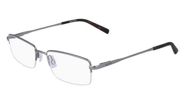 Nautica N7299 Eyeglasses Men's Semi Rim Rectangle Shape