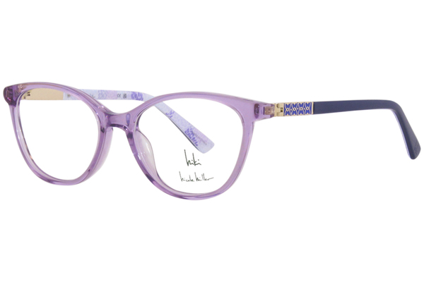  Nicole Miller Amory Eyeglasses Youth Girl's Full Rim Cat Eye 