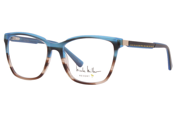  Nicole Miller Eden-Roc Eyeglasses Women's Full Rim Square Optical Frame 